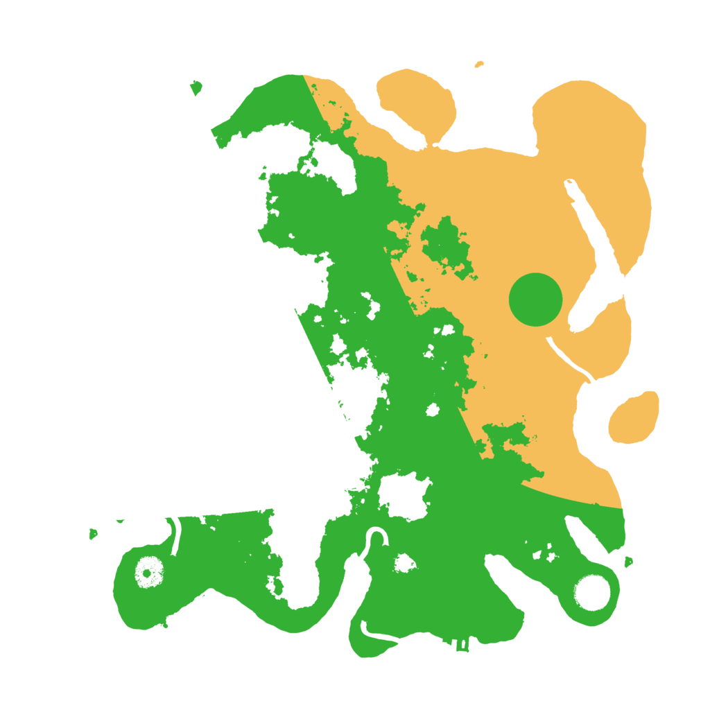 Biome Rust Map: Procedural Map, Size: 3500, Seed: 791295926