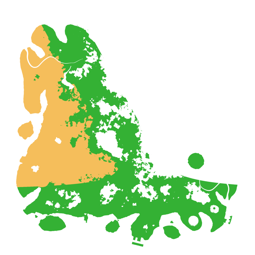 Biome Rust Map: Procedural Map, Size: 4500, Seed: 3578541
