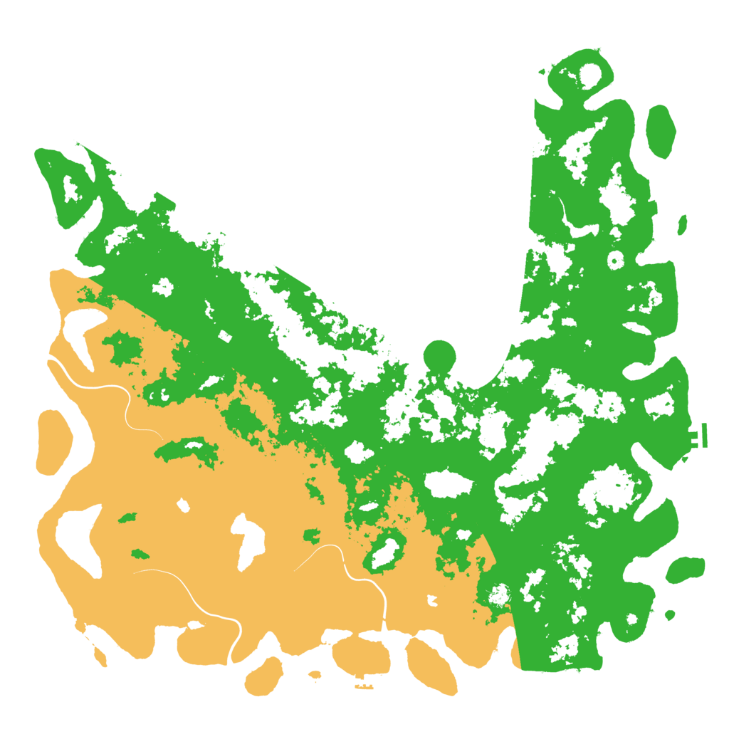 Biome Rust Map: Procedural Map, Size: 6000, Seed: 12412444