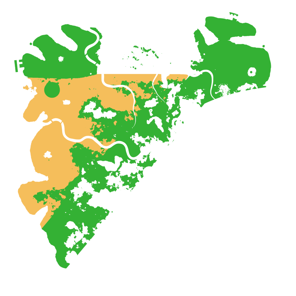Biome Rust Map: Procedural Map, Size: 5000, Seed: 523949985