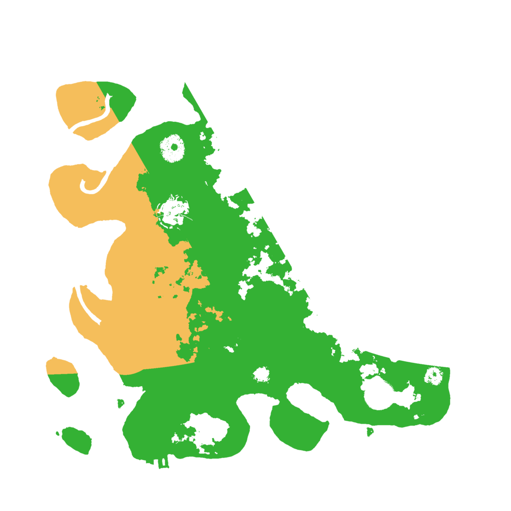 Biome Rust Map: Procedural Map, Size: 3000, Seed: 23321