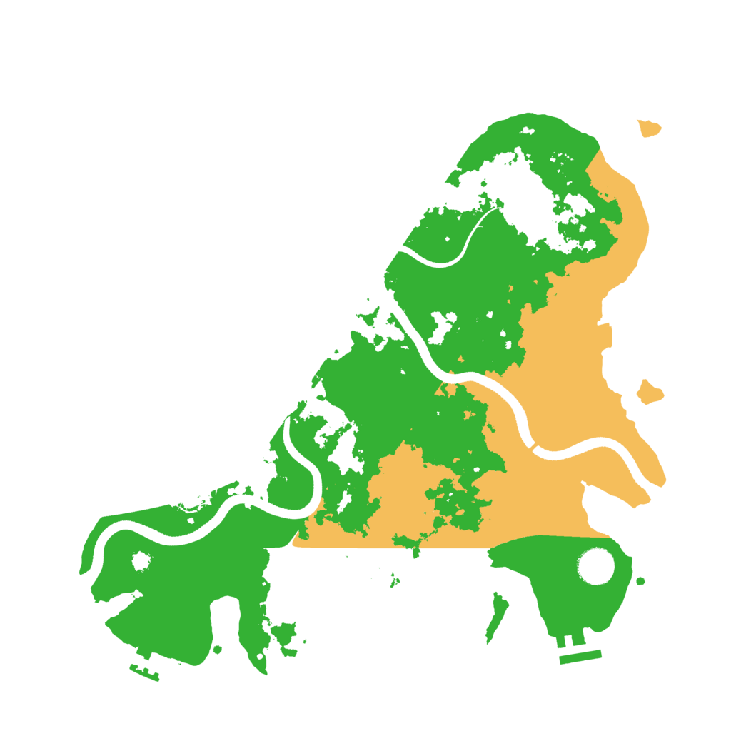 Biome Rust Map: Procedural Map, Size: 3500, Seed: 21312