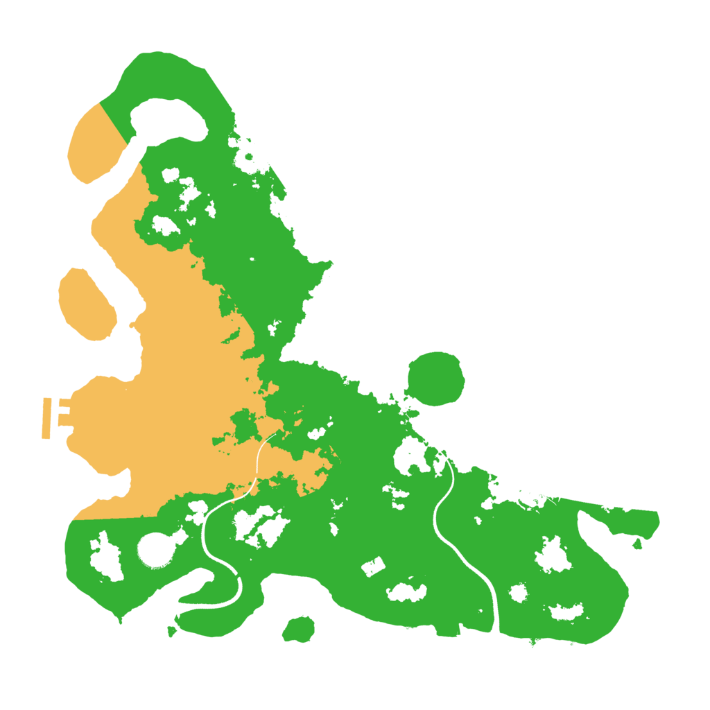 Biome Rust Map: Procedural Map, Size: 3500, Seed: 7243346