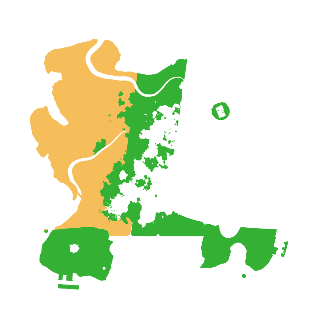 Biome Rust Map: Procedural Map, Size: 3000, Seed: 21358