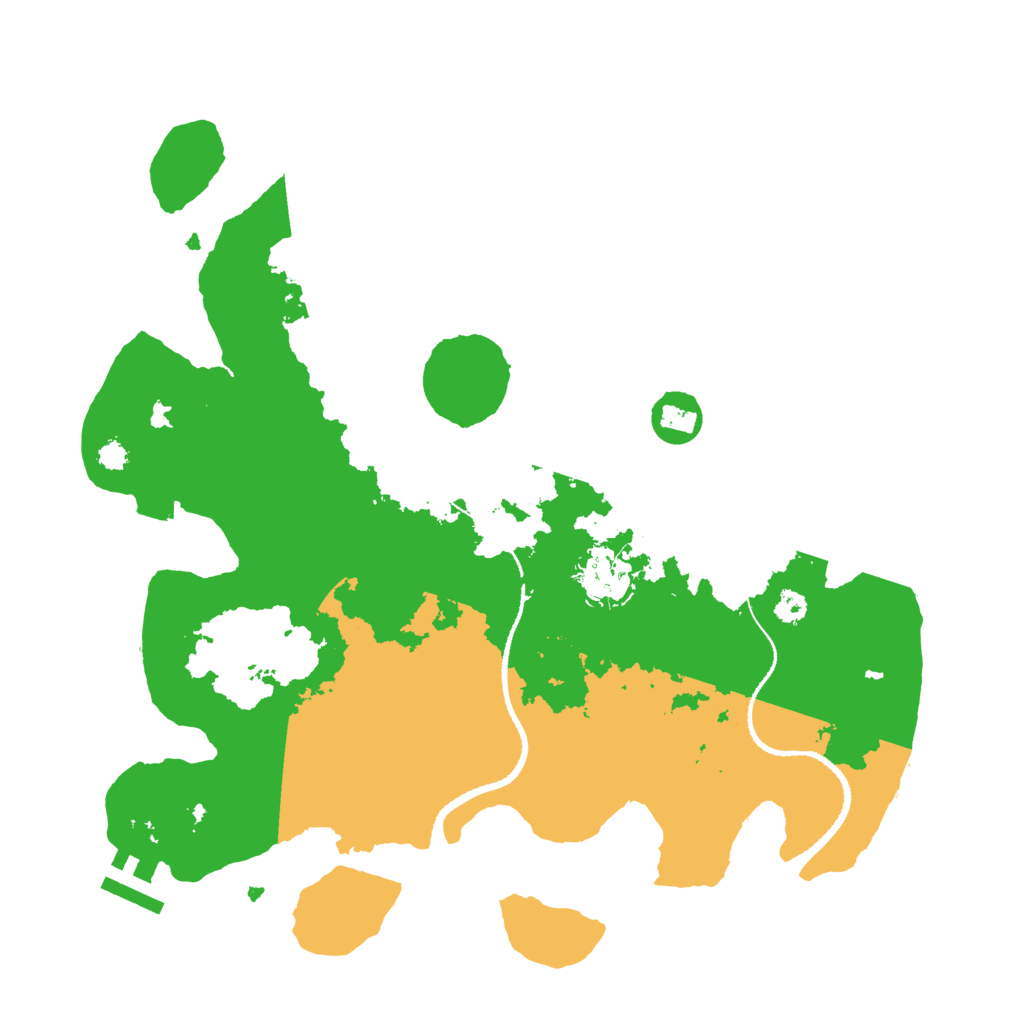 Biome Rust Map: Procedural Map, Size: 3200, Seed: 951281075