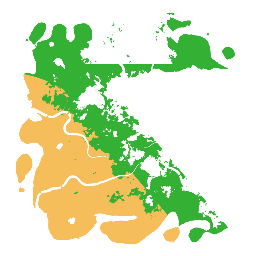 Biome Rust Map: Procedural Map, Size: 4500, Seed: 1768108111