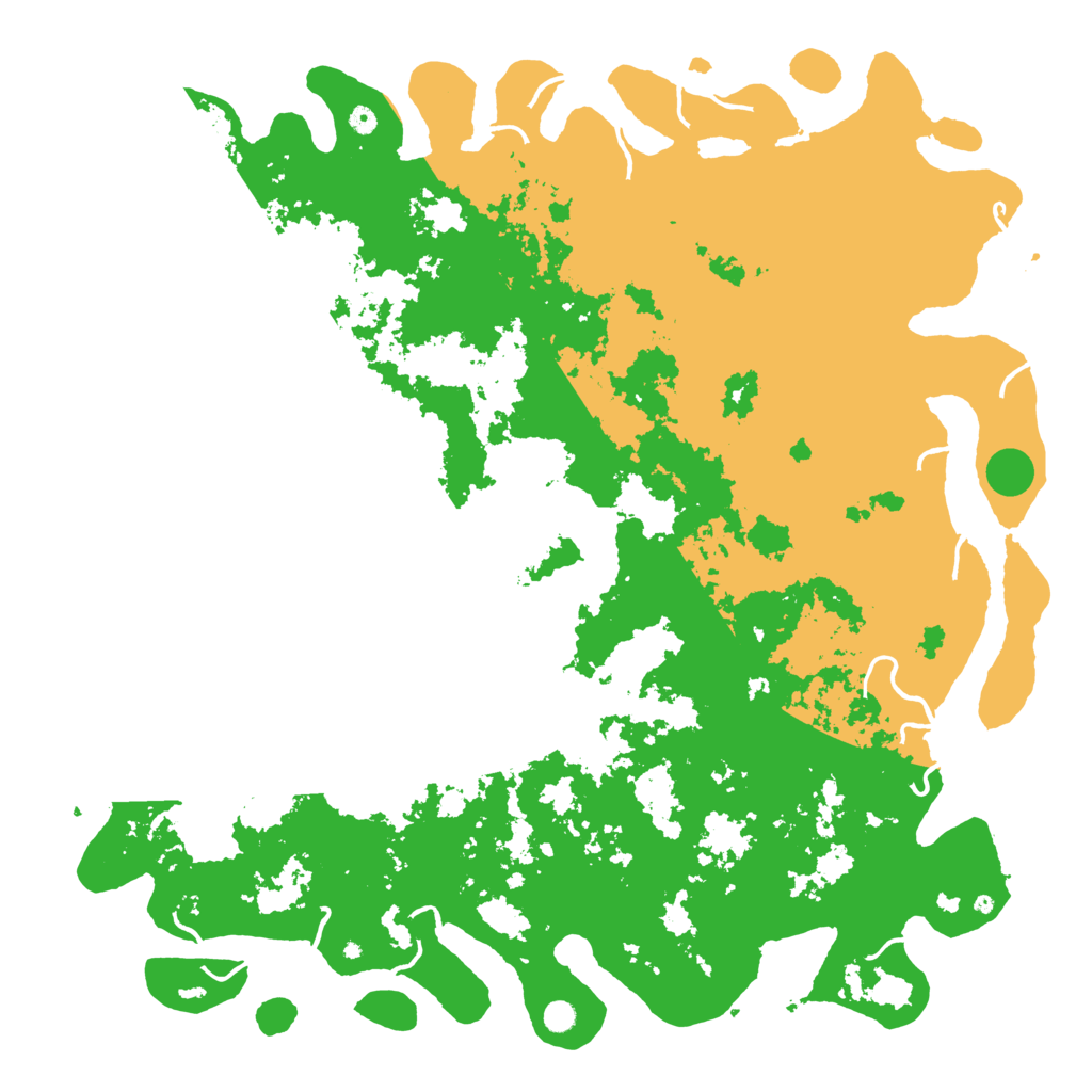Biome Rust Map: Procedural Map, Size: 6000, Seed: 25197085
