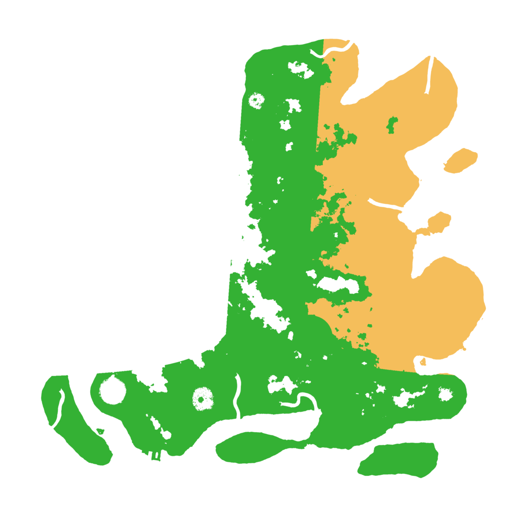 Biome Rust Map: Procedural Map, Size: 3500, Seed: 495216