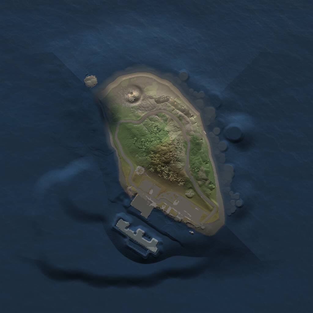 Rust Map: Procedural Map, Size: 1000, Seed: 21390995, 2 Monuments