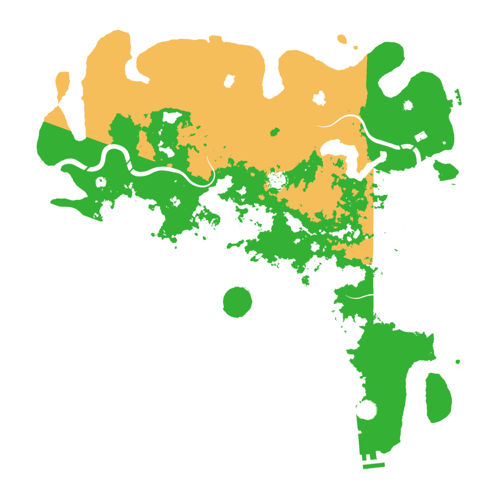 Biome Rust Map: Procedural Map, Size: 4600, Seed: 5554241