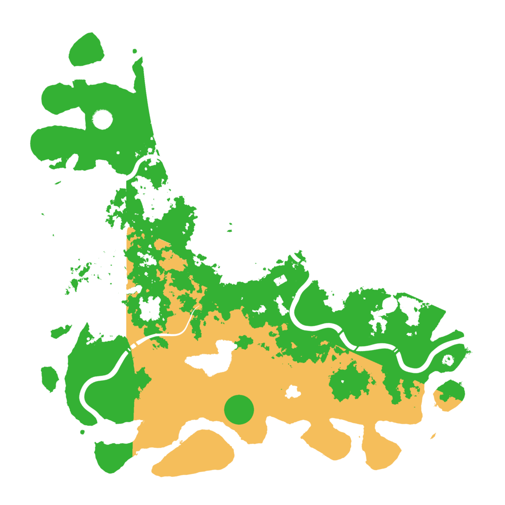 Biome Rust Map: Procedural Map, Size: 4500, Seed: 130246190