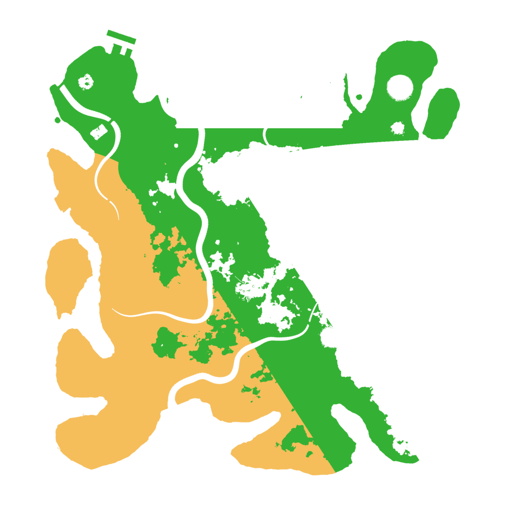 Biome Rust Map: Procedural Map, Size: 3500, Seed: 1777