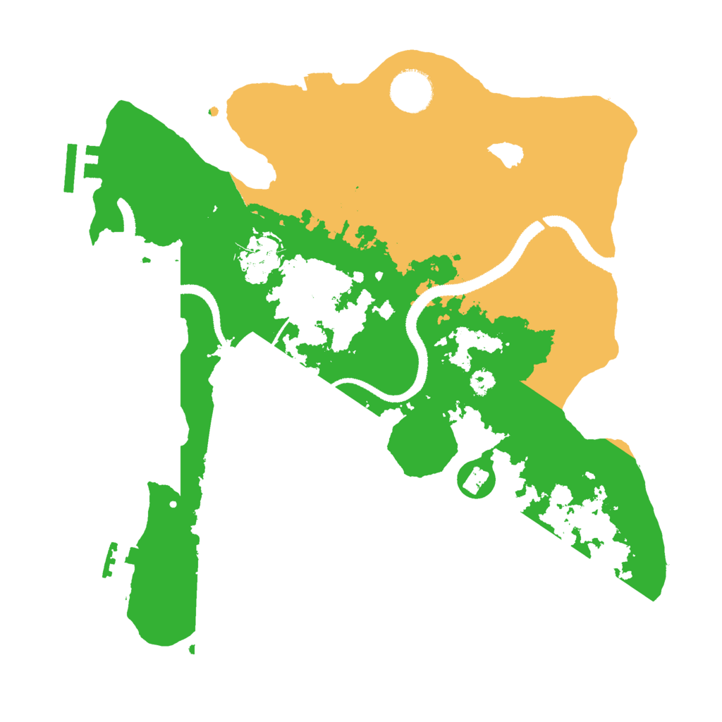 Biome Rust Map: Procedural Map, Size: 3000, Seed: 108821733