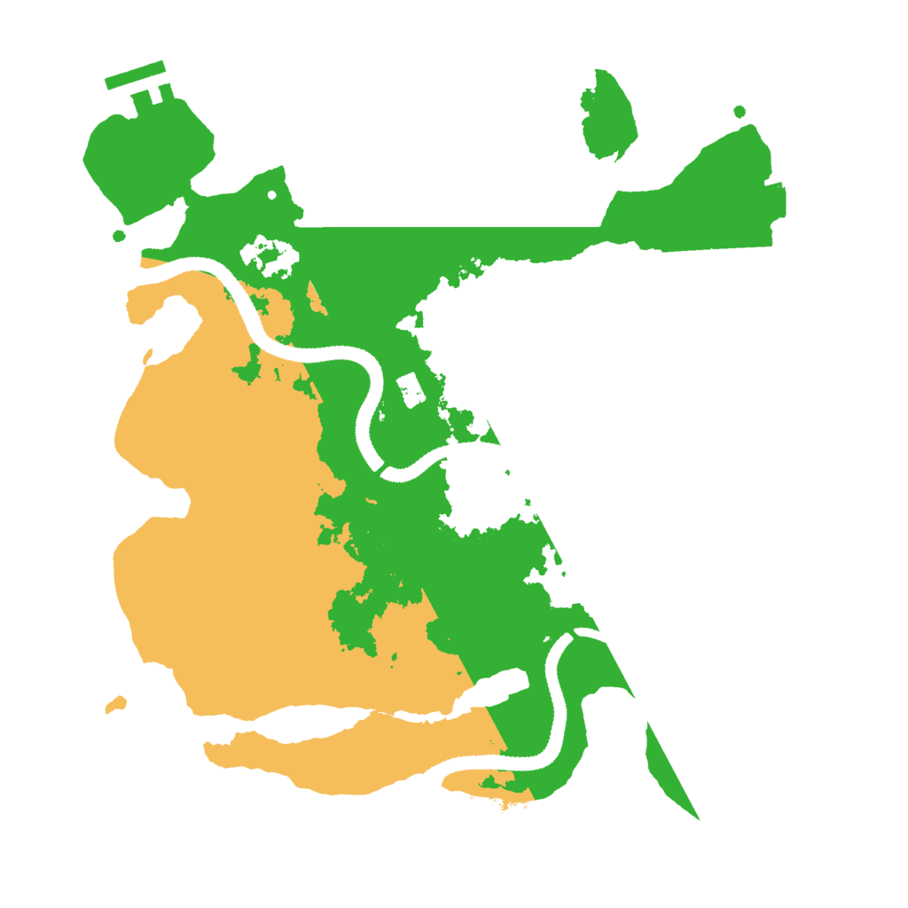Biome Rust Map: Procedural Map, Size: 3000, Seed: 97615677