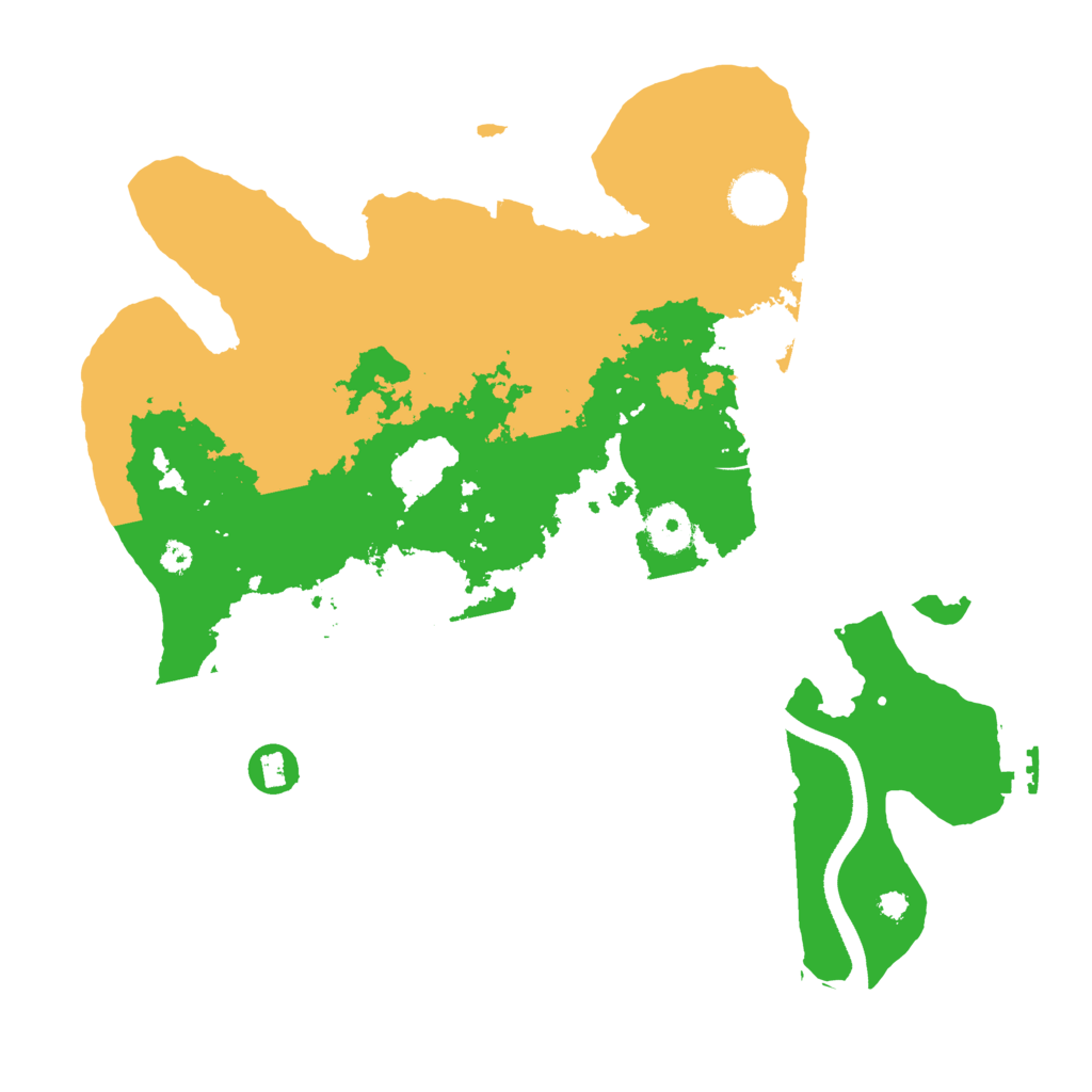 Biome Rust Map: Procedural Map, Size: 3500, Seed: 120435262