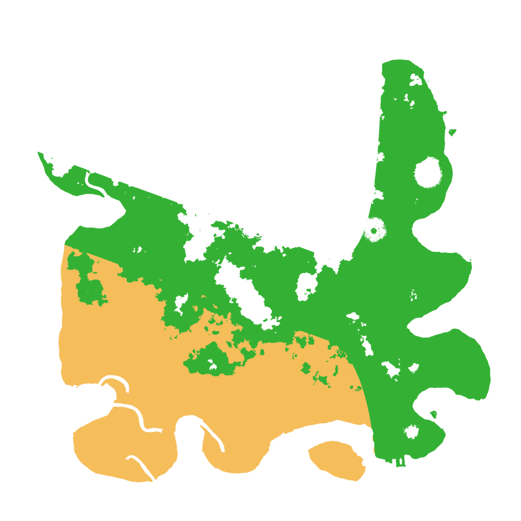 Biome Rust Map: Procedural Map, Size: 3500, Seed: 888223032