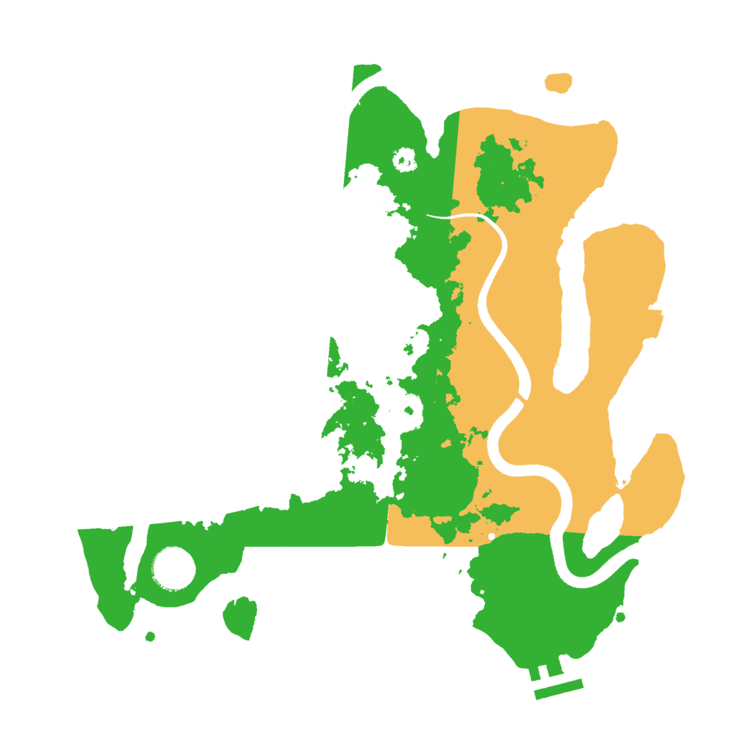 Biome Rust Map: Procedural Map, Size: 3000, Seed: 5320968
