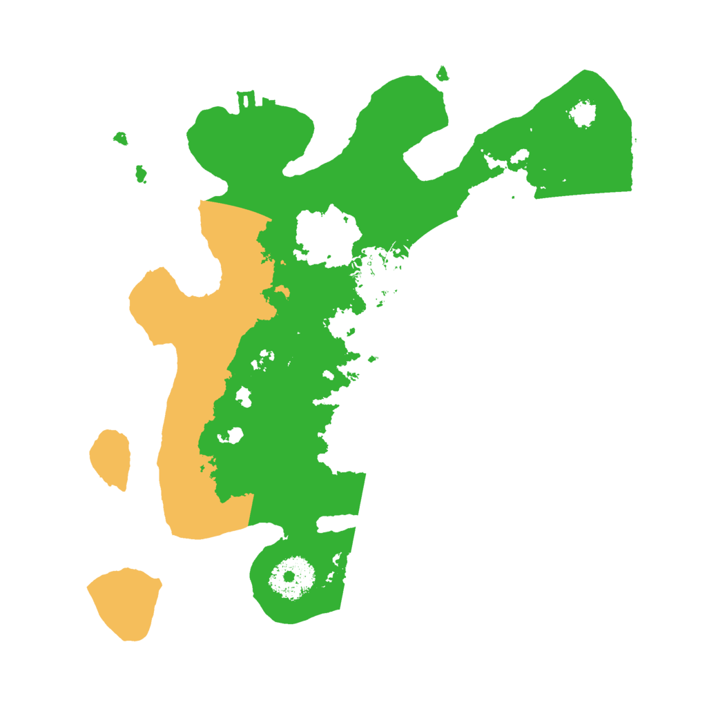 Biome Rust Map: Procedural Map, Size: 2500, Seed: 2536