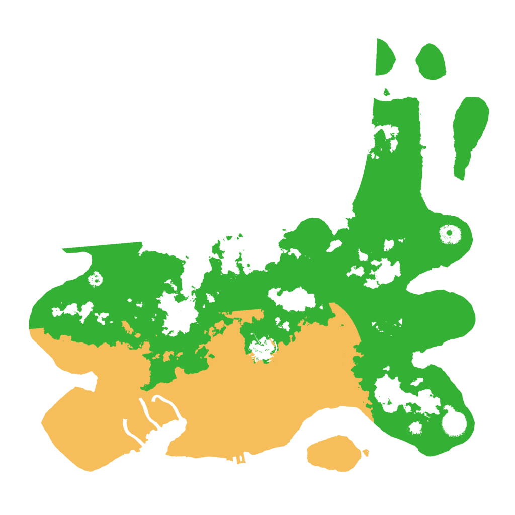 Biome Rust Map: Procedural Map, Size: 3700, Seed: 49317