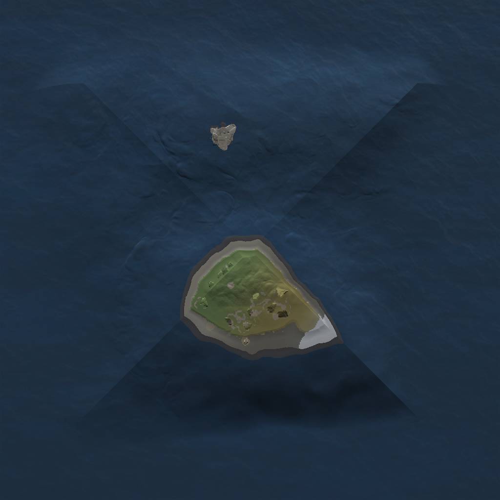 Rust Map: Procedural Map, Size: 1000, Seed: 27163, 3 Monuments