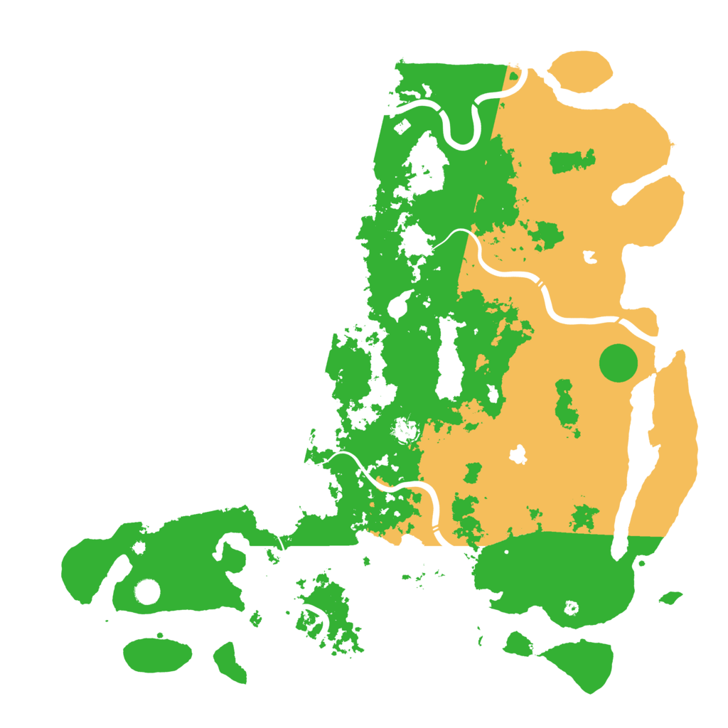 Biome Rust Map: Procedural Map, Size: 5000, Seed: 4546472