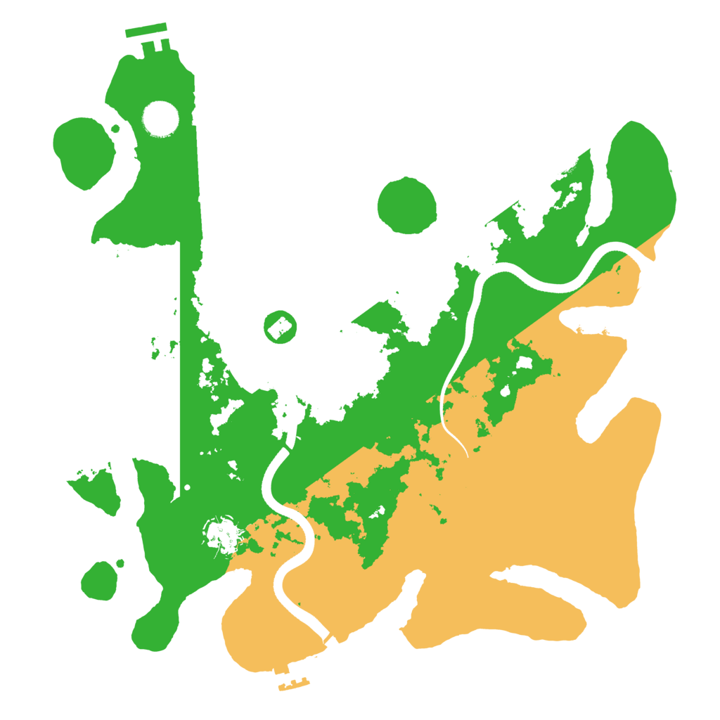Biome Rust Map: Procedural Map, Size: 3500, Seed: 2045319745