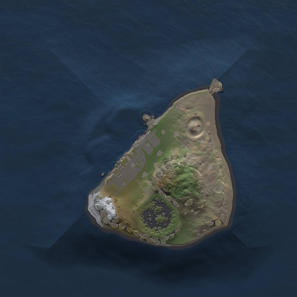 Rust Map: Procedural Map, Size: 1000, Seed: 1447134385, 4 Monuments