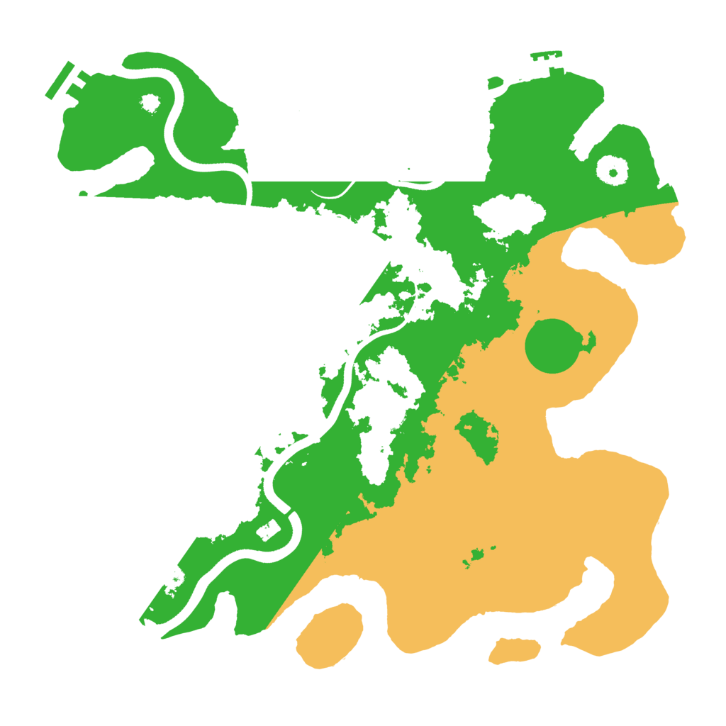 Biome Rust Map: Procedural Map, Size: 3500, Seed: 1459954