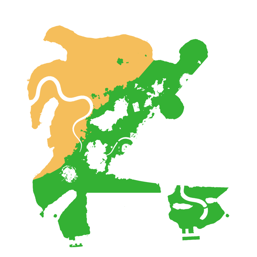 Biome Rust Map: Procedural Map, Size: 3000, Seed: 1397245