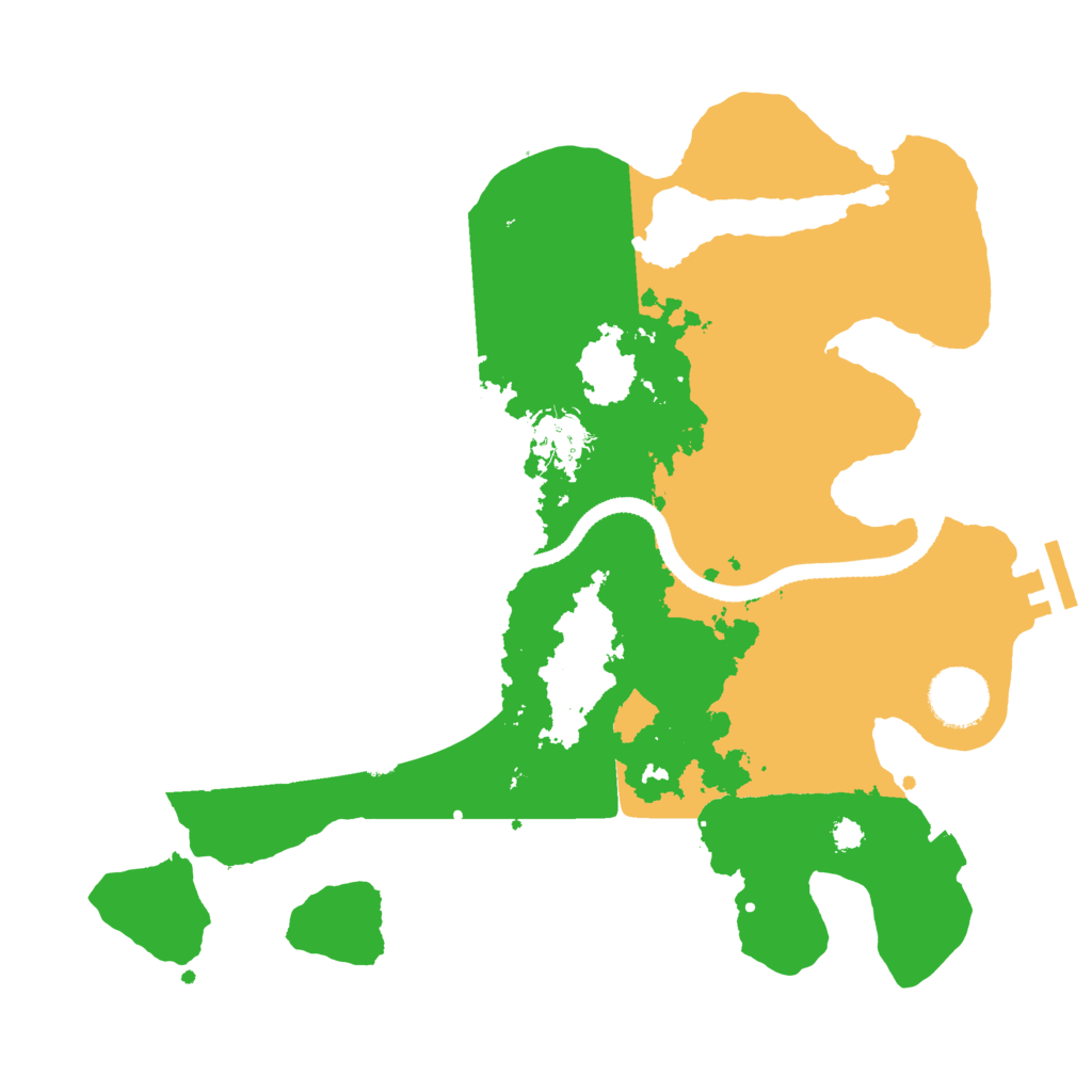 Biome Rust Map: Procedural Map, Size: 3200, Seed: 482