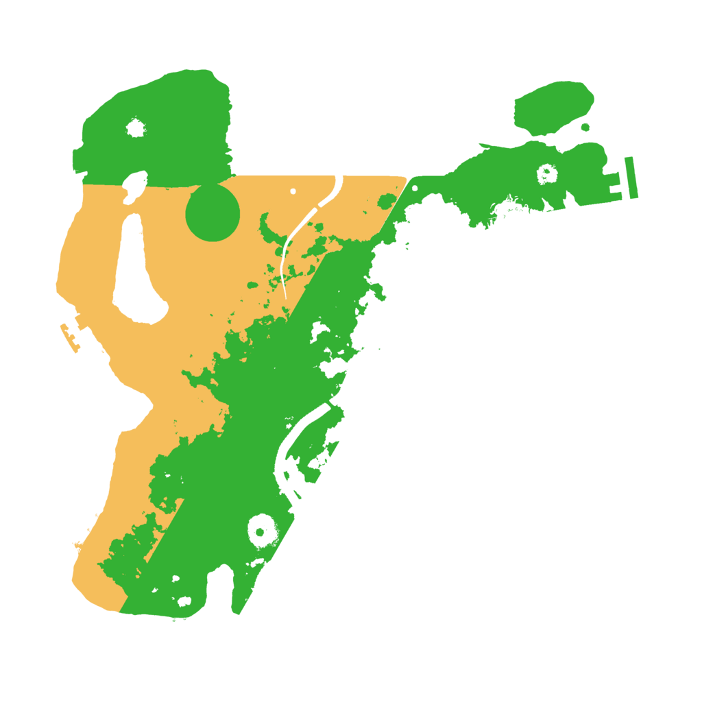 Biome Rust Map: Procedural Map, Size: 3400, Seed: 2020