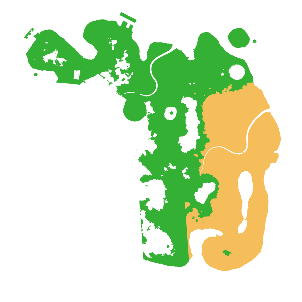 Biome Rust Map: Procedural Map, Size: 3500, Seed: 1181009932