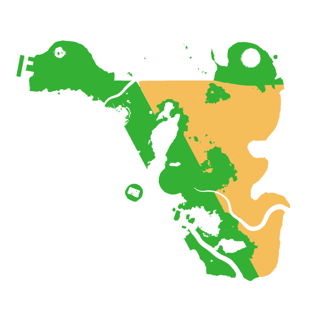 Biome Rust Map: Procedural Map, Size: 3000, Seed: 2087725070