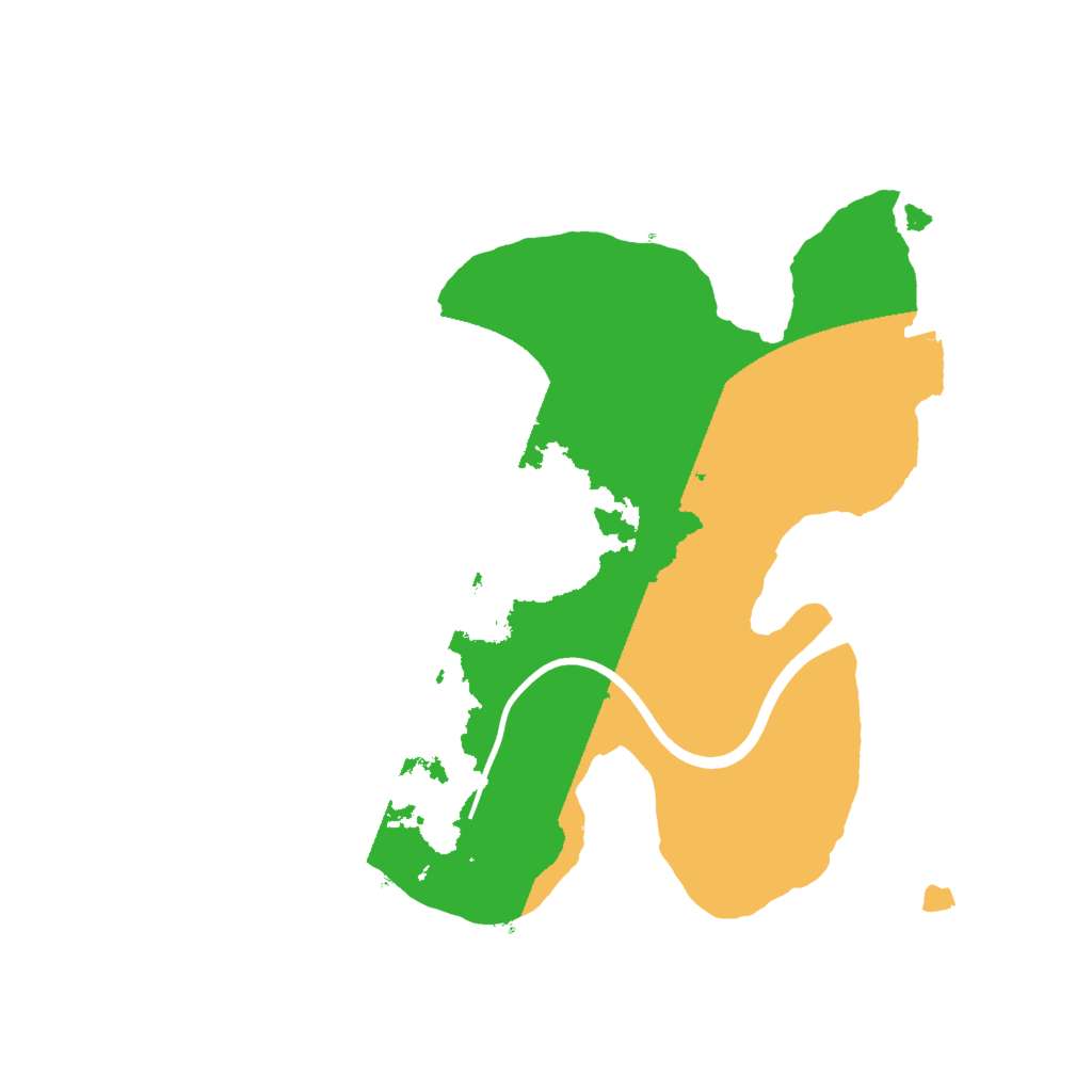 Biome Rust Map: Procedural Map, Size: 2000, Seed: 52319