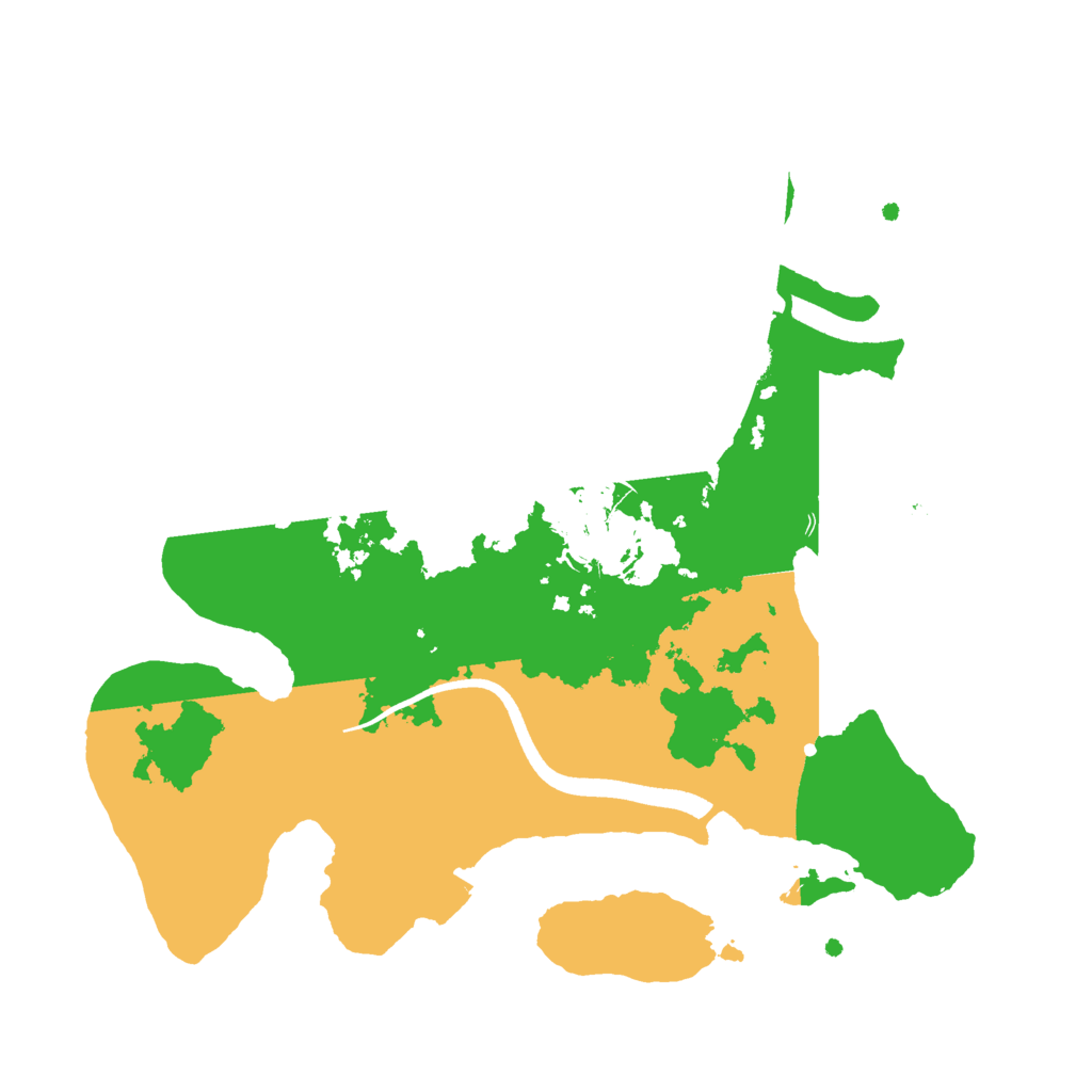 Biome Rust Map: Procedural Map, Size: 2500, Seed: 98153