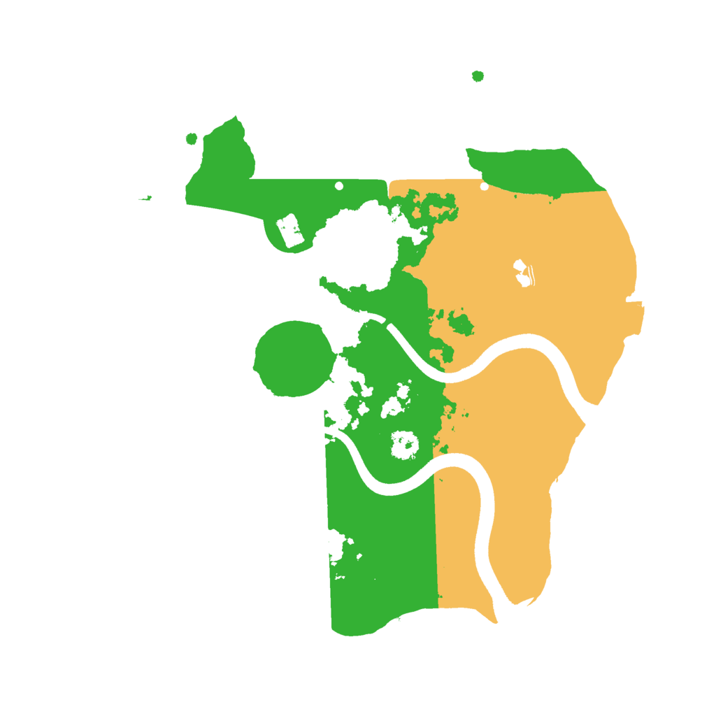 Biome Rust Map: Procedural Map, Size: 2500, Seed: 2094597591
