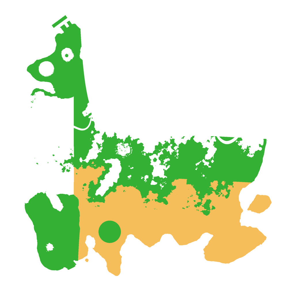 Biome Rust Map: Procedural Map, Size: 3500, Seed: 798798475