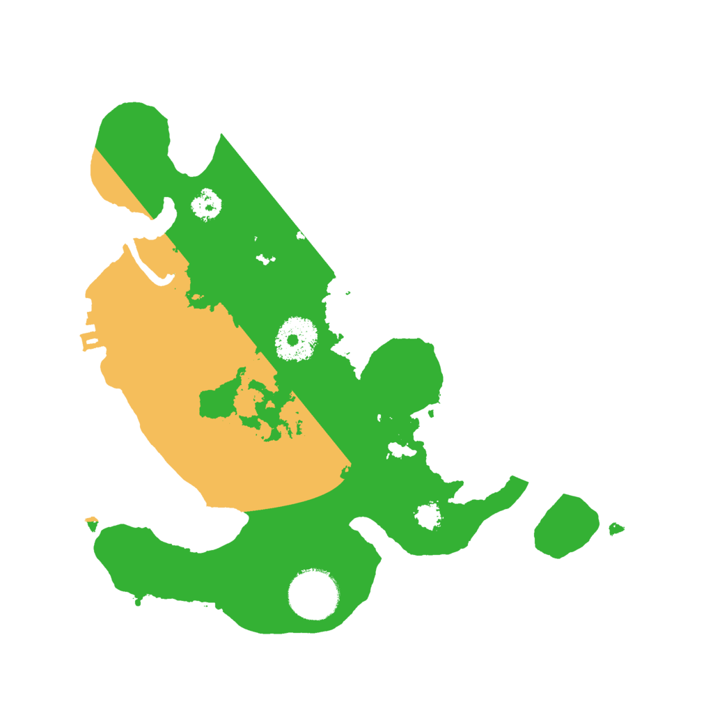 Biome Rust Map: Procedural Map, Size: 2500, Seed: 7099