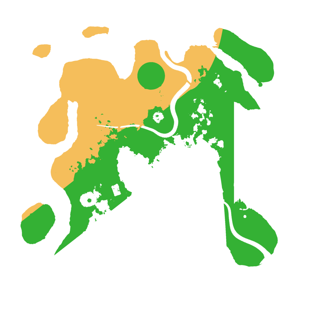 Biome Rust Map: Procedural Map, Size: 3000, Seed: 1342042057