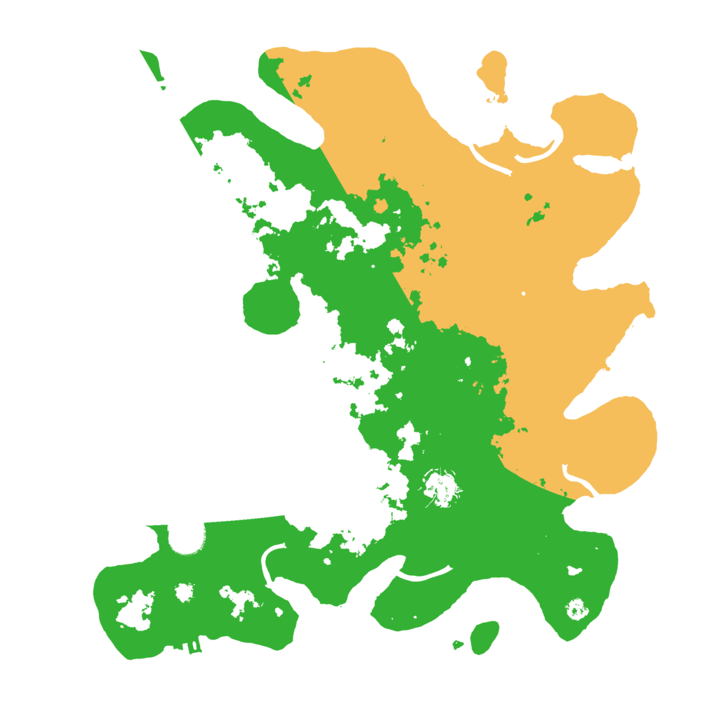 Biome Rust Map: Procedural Map, Size: 3500, Seed: 122028340