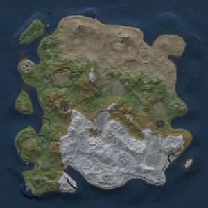 Thumbnail Rust Map: Procedural Map, Size: 3850, Seed: 673566915, 19 Monuments