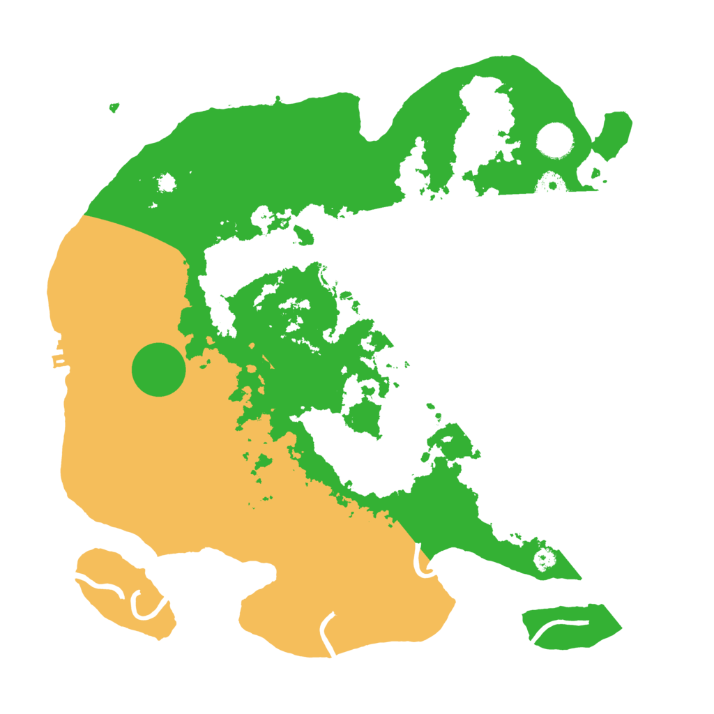 Biome Rust Map: Procedural Map, Size: 3500, Seed: 407617189
