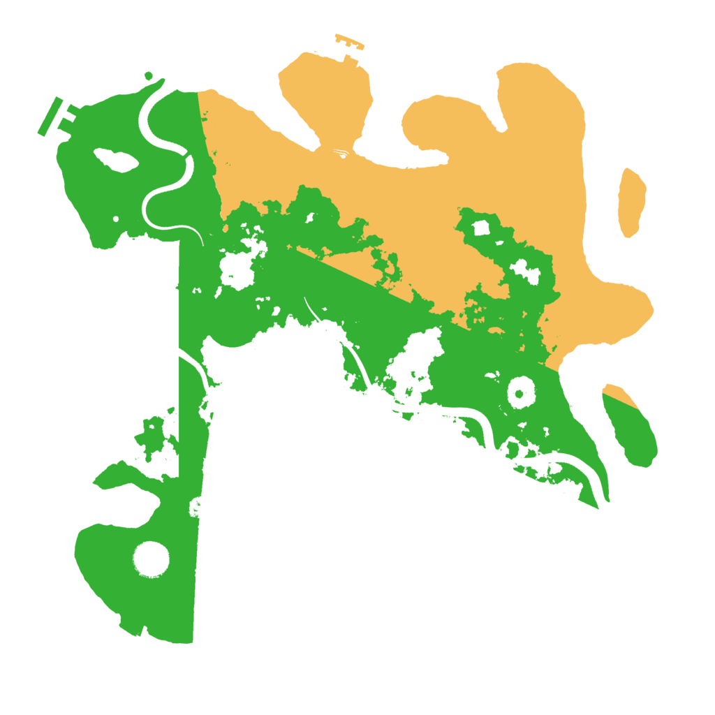 Biome Rust Map: Procedural Map, Size: 3500, Seed: 657254