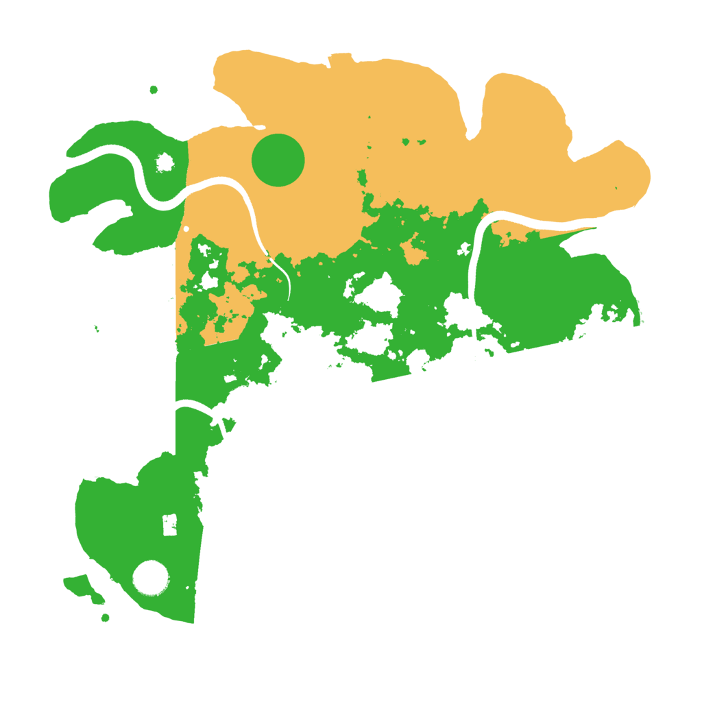 Biome Rust Map: Procedural Map, Size: 3500, Seed: 3747