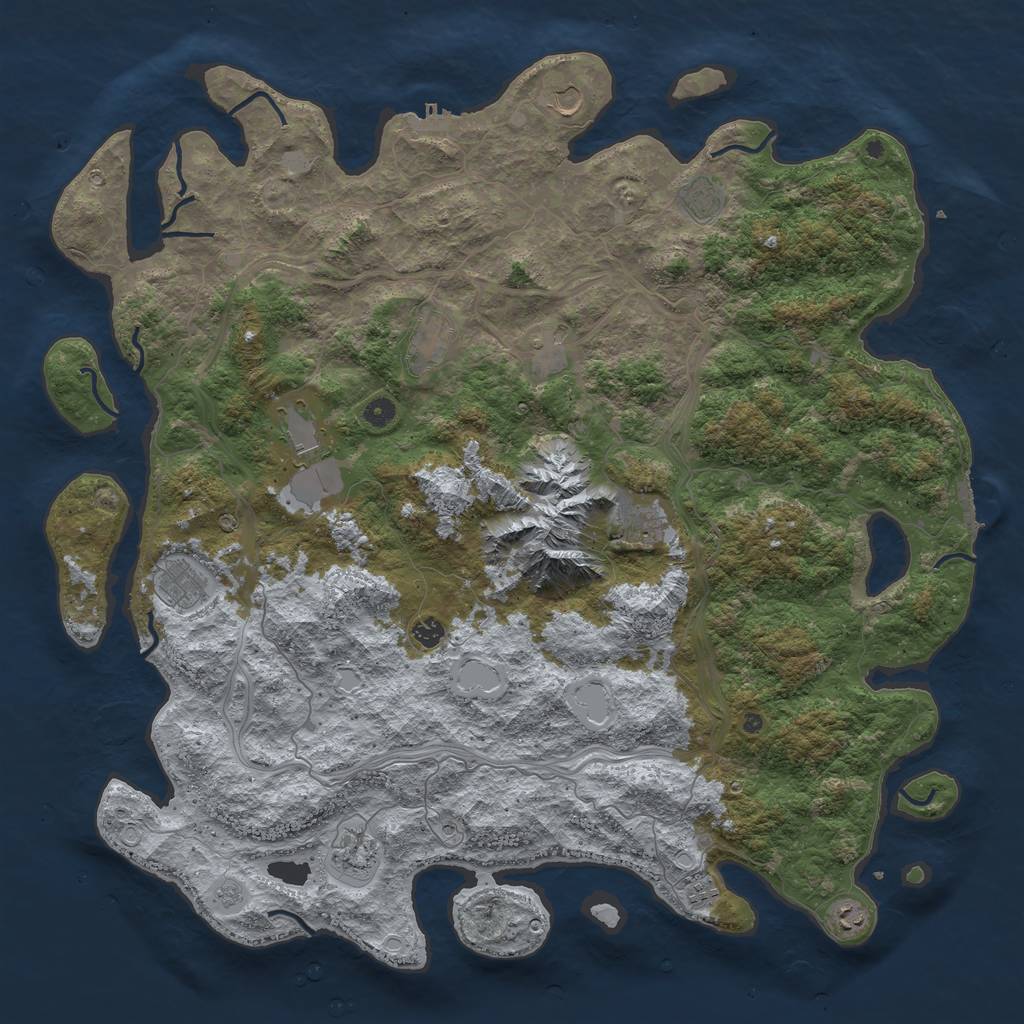 Rust Map: Procedural Map, Size: 5200, Seed: 6738, 20 Monuments