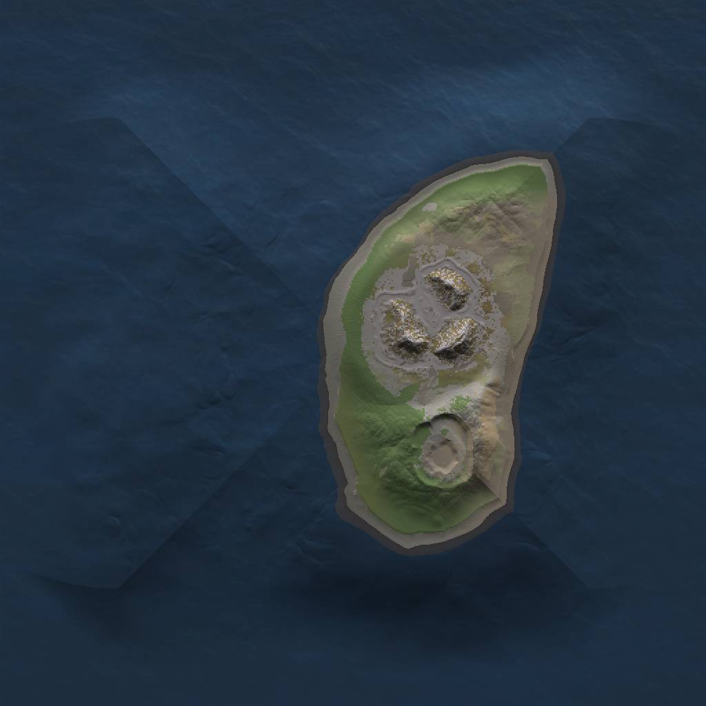Rust Map: Barren, Size: 1000, Seed: 6137134, 3 Monuments