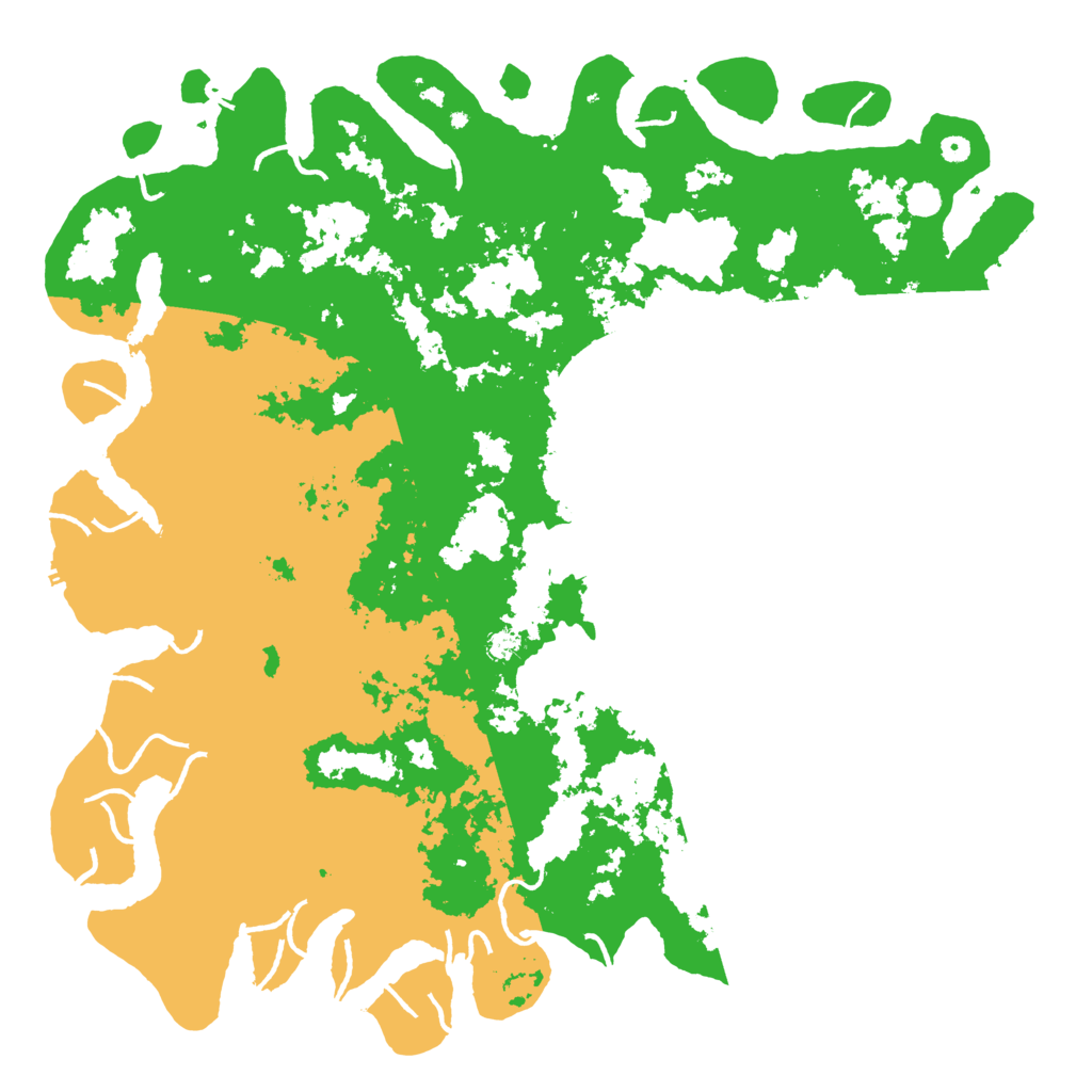 Biome Rust Map: Procedural Map, Size: 6000, Seed: 80514282