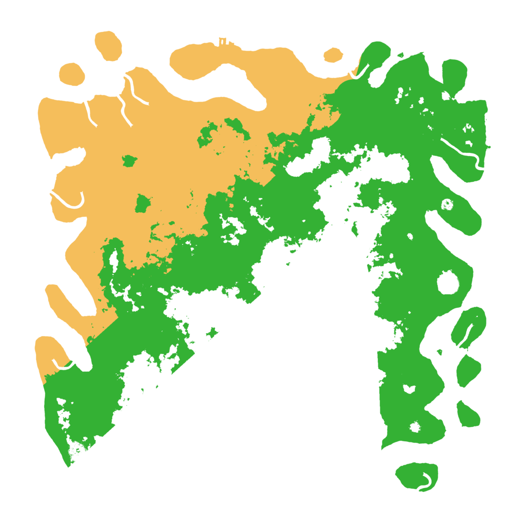Biome Rust Map: Procedural Map, Size: 4500, Seed: 19961999