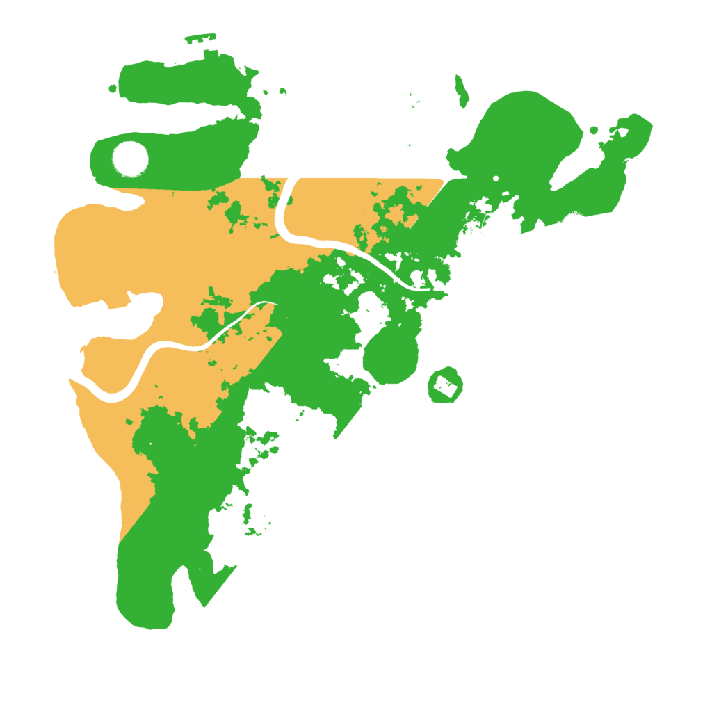 Biome Rust Map: Procedural Map, Size: 3500, Seed: 414490500
