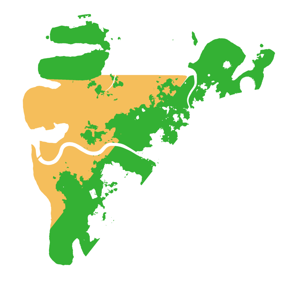 Biome Rust Map: Procedural Map, Size: 3500, Seed: 414490500